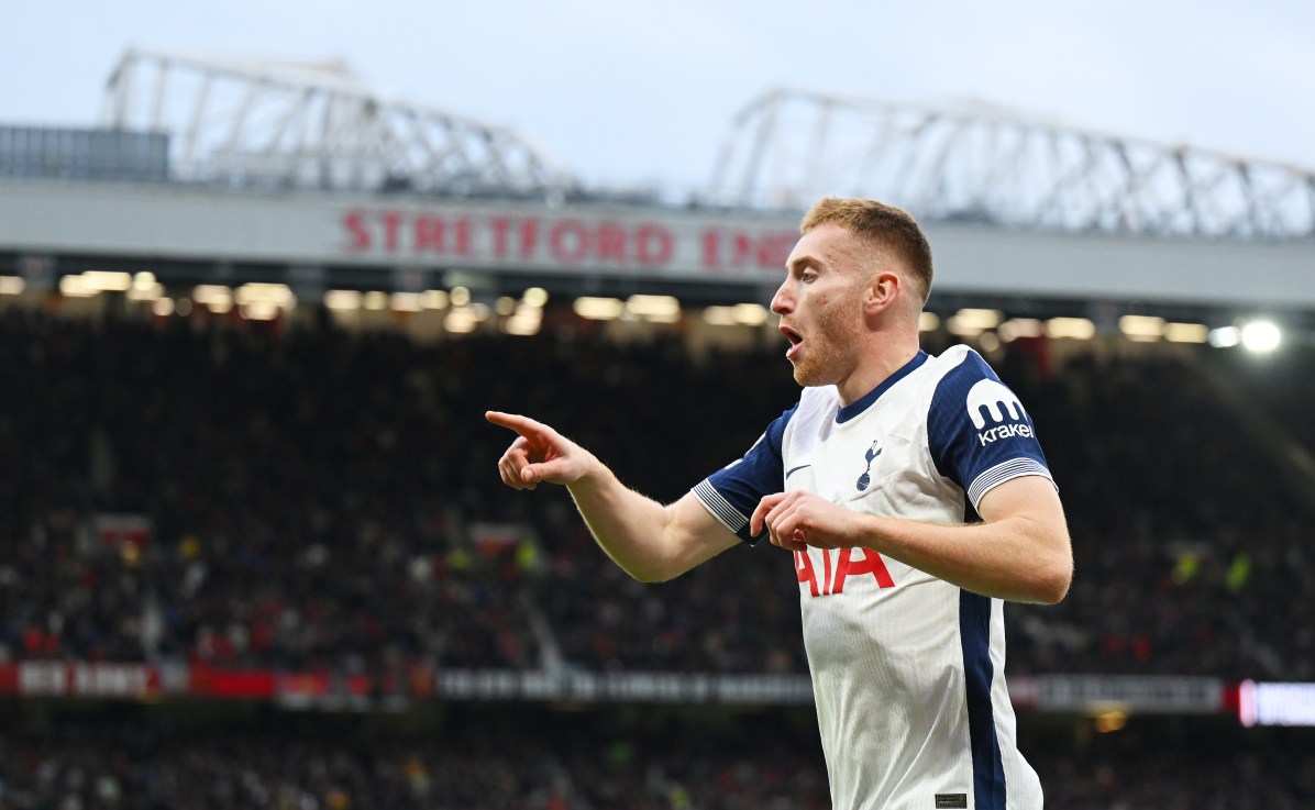 Dejan Kulusevski scored Tottenham's second goal in a 3-0 win at Manchester United