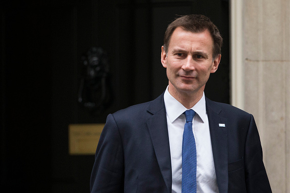 Former health Secretary Jeremy Hunt  leaves Downing Street in 2015, when he was still in charge of the NHS (Photo by Dan Kitwood/Getty Images)