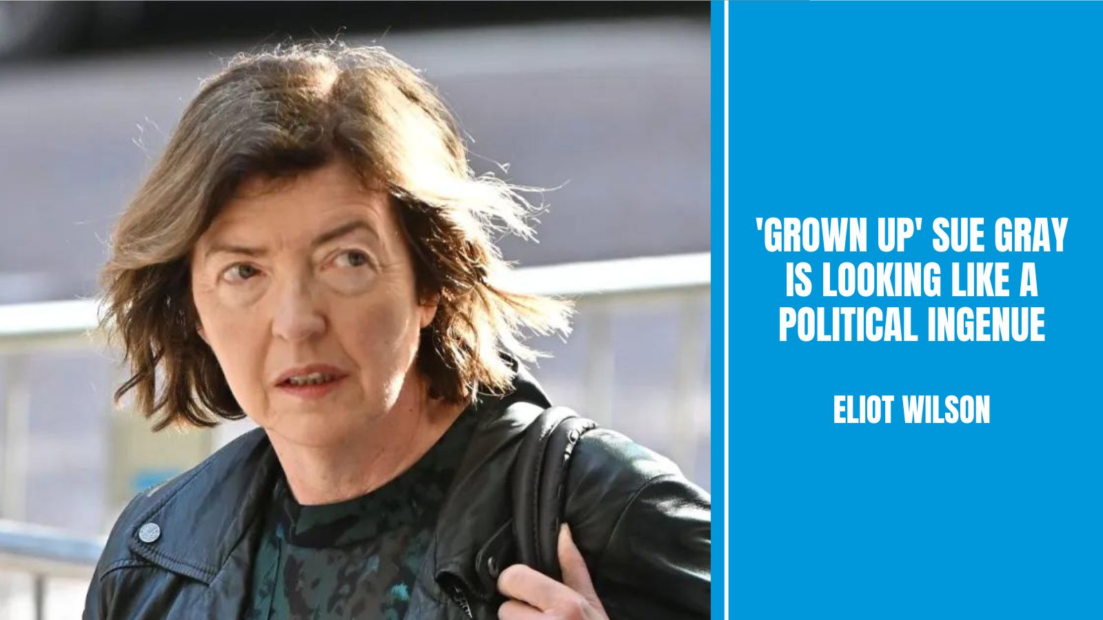 ‘Grown up’ Sue Gray is looking like a political ingenue