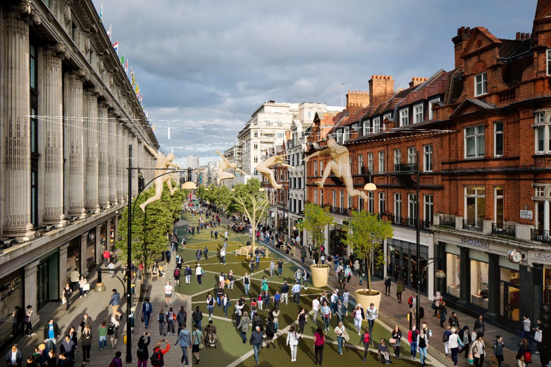 Sadiq Khan has announced plans to pedestrianise Oxford Street in a bid to reinvigorate the nation’s “most famous high street” and attract more shoppers. Photo: Transport for London (TfL)