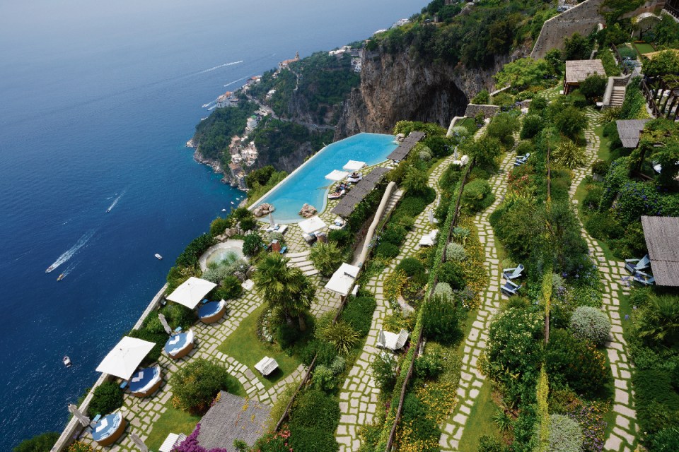 Views from the Monastero Santa Rosa on the Amalfi coast