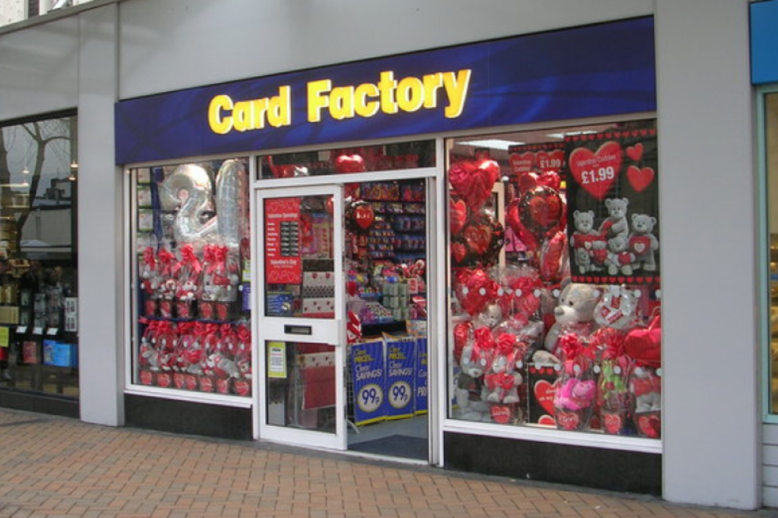 Card factory announced an interim dividend of 1.2p