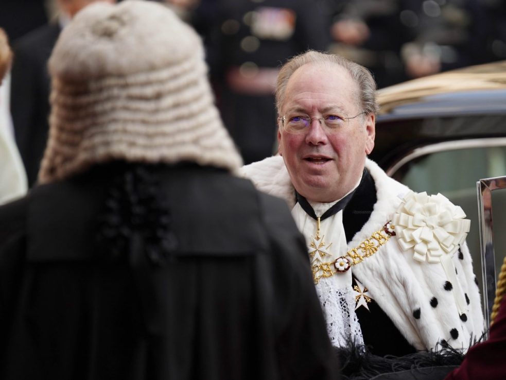 Lord Mayor Michael Mainelli attending the Banquet at the Guildhall, London. Photo credit: James Manning/PA Wire