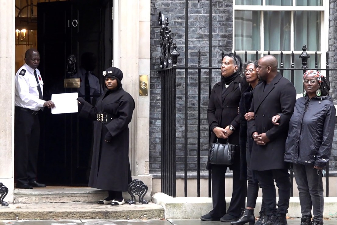 Hundreds of people have gathered for a march in central London to protest over deaths in custody alongside the Justice for Chris Kaba campaign.