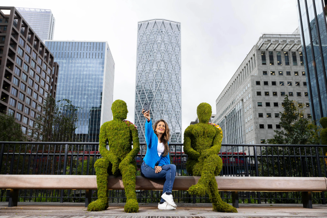 Eden Dock, a first of its kind urban space, as it is unveiled in Canary Wharf, London, as part of a partnership with the Eden Project, the charity’s first city venture: (Photo credit: David Parry/ PA Media Assignment)