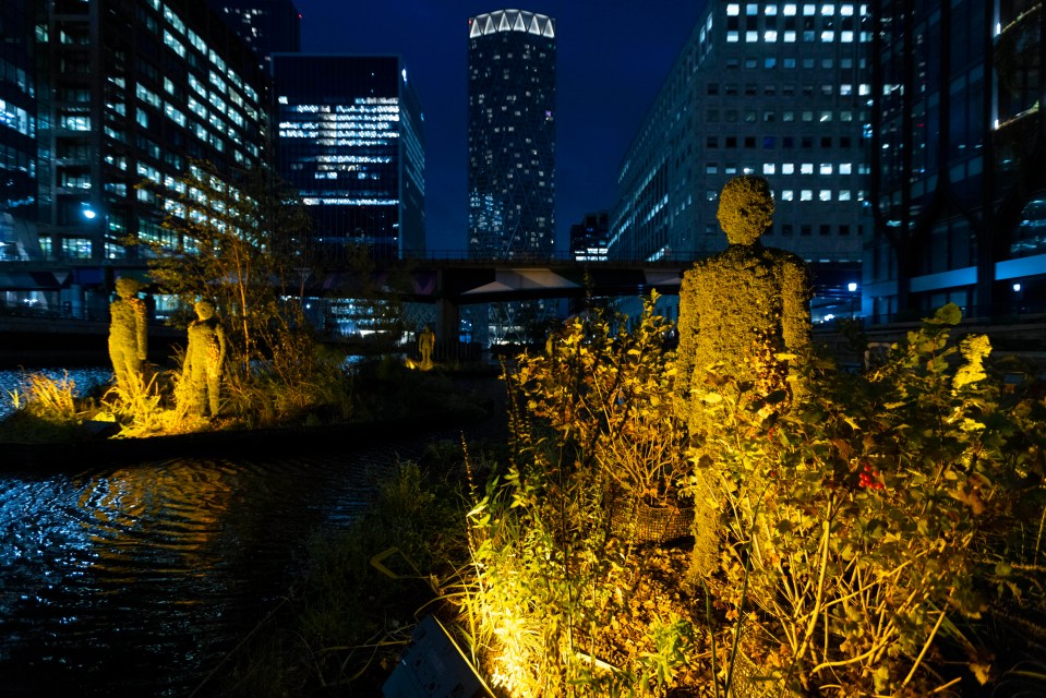 Eden Dock, a first of its kind urban space, is unveiled in Canary Wharf, London, as part of a partnership with the Eden Project, the charity’s first city venture. Photo credit: David Parry/ PA Media Assignment