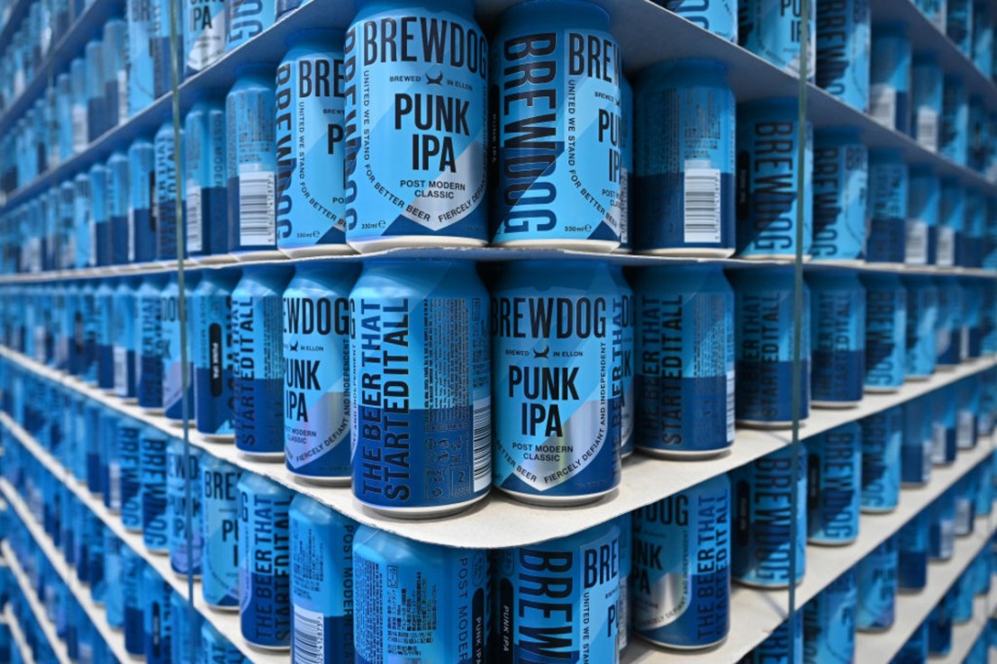 Brewdog is headquartered in Scotland.  (Photo by Jeff J Mitchell/Getty Images)