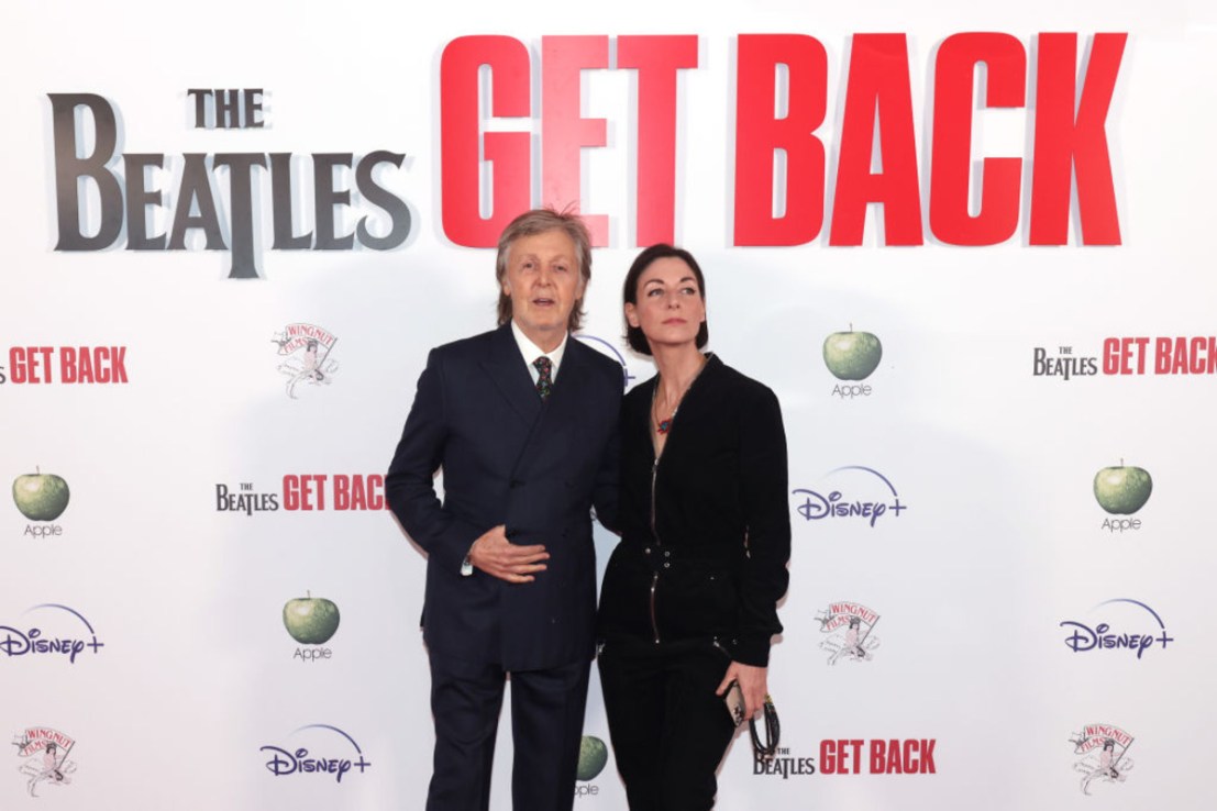 Paul McCartney and Mary McCartney attend the Exclusive UK 100-Minute Preview Screening of "The Beatles: Get Back" at Cineworld Leicester Square on November 16, 2021 in London, England. (Photo by Tim P. Whitby/Getty Images for Disney)