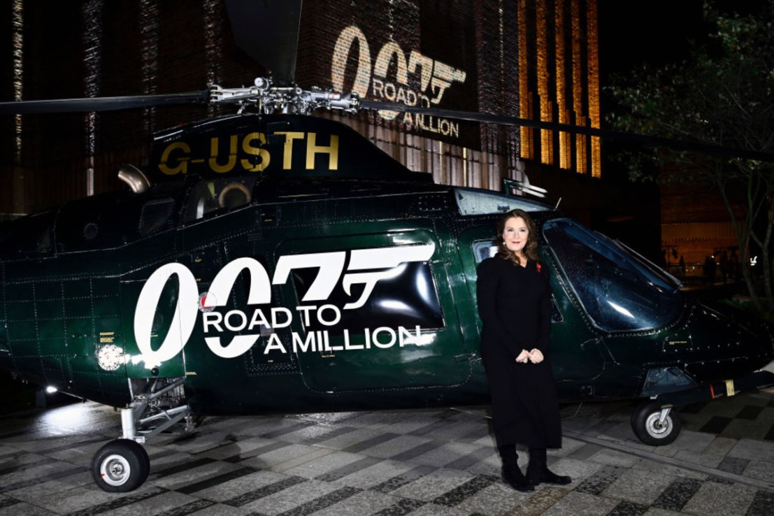 Barbara Broccoli arrives at the 007: Road To A Million Premiere at Battersea Power station in November 2023. (Photo by Gareth Cattermole/Getty Images)