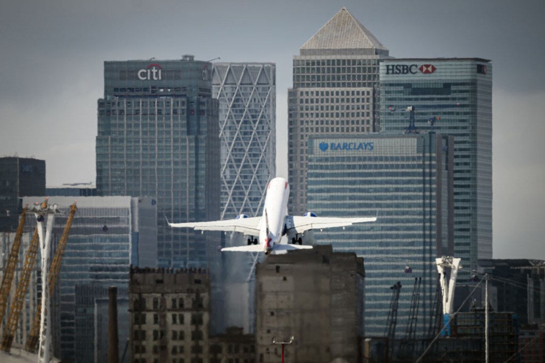 The main operating base of BA Cityflyer is London City Airport. Airline. Credit - Getty.