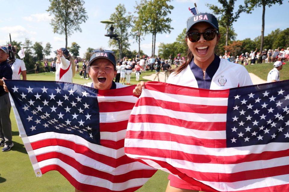 Alison Lee helpes US win the Solheim Cup last month