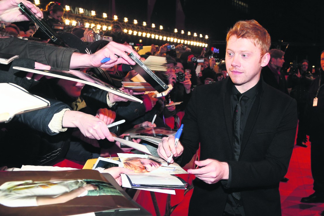 Rupert Grint at a Premiere  (Photo by Andreas Rentz/Getty Images for BMW)