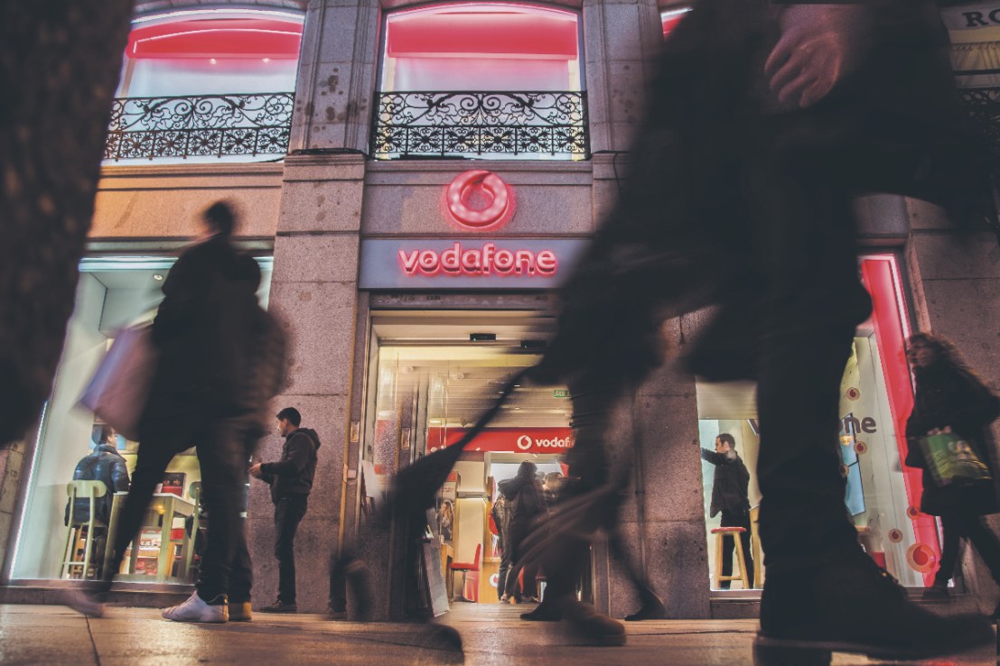 A Vodafone store seen in Madrid.(Photo by Alberto Sibaja/SOPA Images/LightRocket via Getty Images)