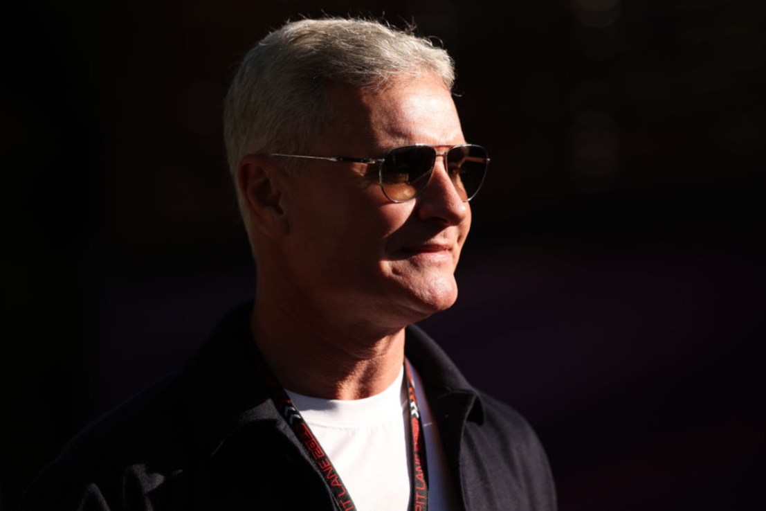 David Coulthard looks on in the Paddock prior to practice ahead of the F1 Grand Prix of Australia at Albert Park Circuit on March 22, 2024 in Melbourne, Australia. (Photo by Robert Cianflone/Getty Images)