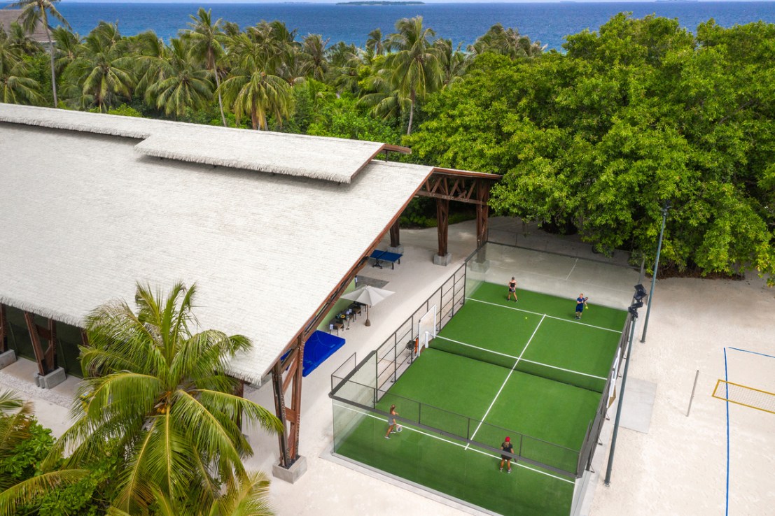 Club Aguilas compiles the world's best padel clubs, from London to the Maldives (above)