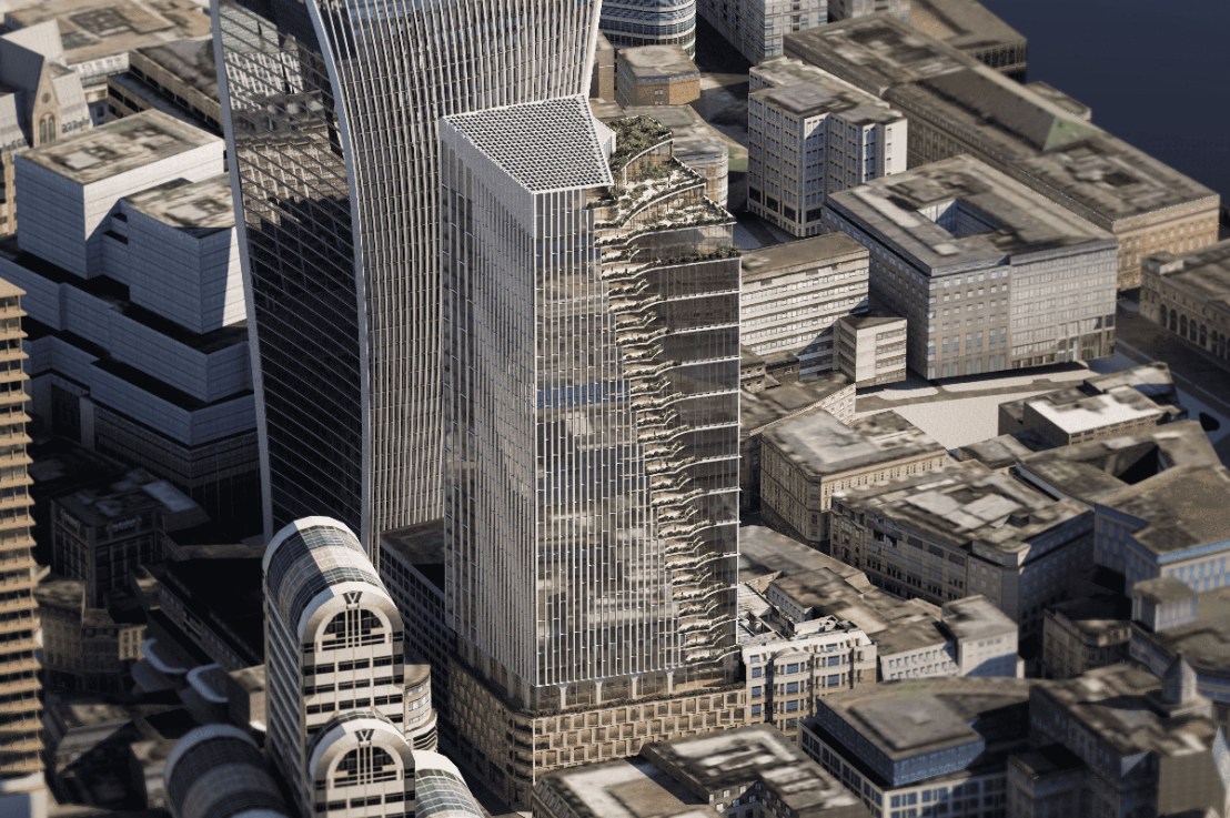 The new tower at 60 Gracechurch Street will be located next to the Walkie Talkie