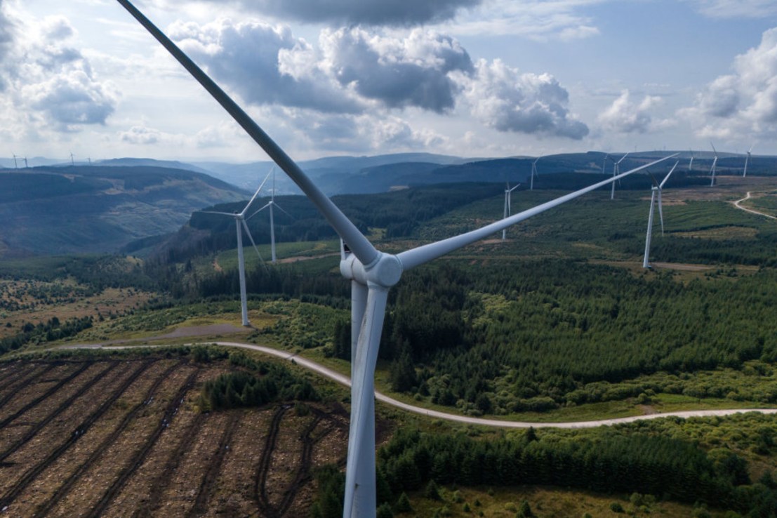 A wind turbine maker has announced plans to cut hundreds of jobs. (Photo by Carl Court/Getty Images)