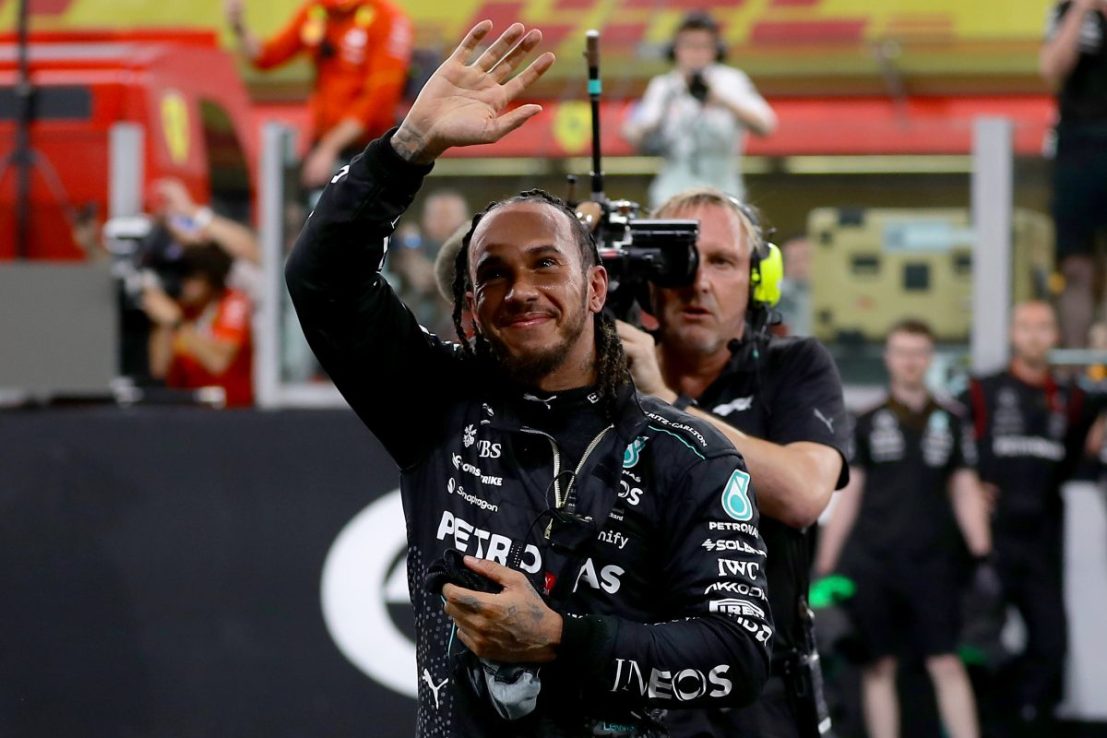 Lewis Hamilton went from 16th to finish fourth in his final race for Mercedes at the Abu Dhabi Grand Prix