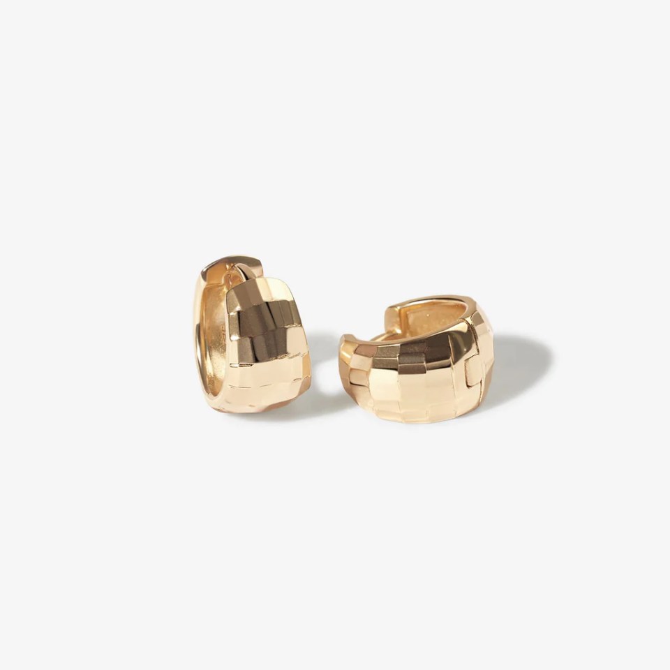 AdornMonde Hector Mini Disco Hoop Earrings