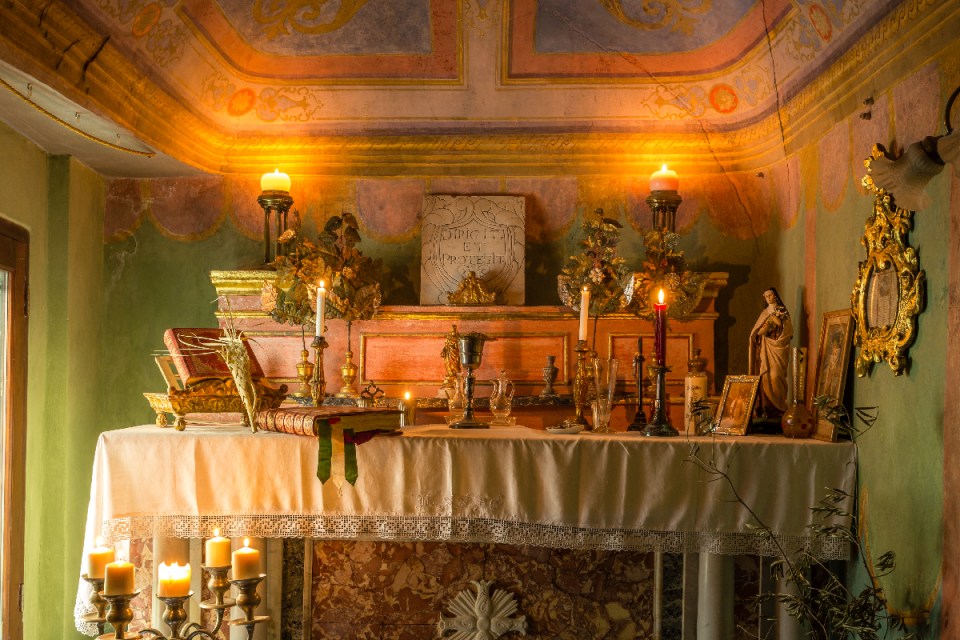 The tiny chapel in Palazzo Previtera