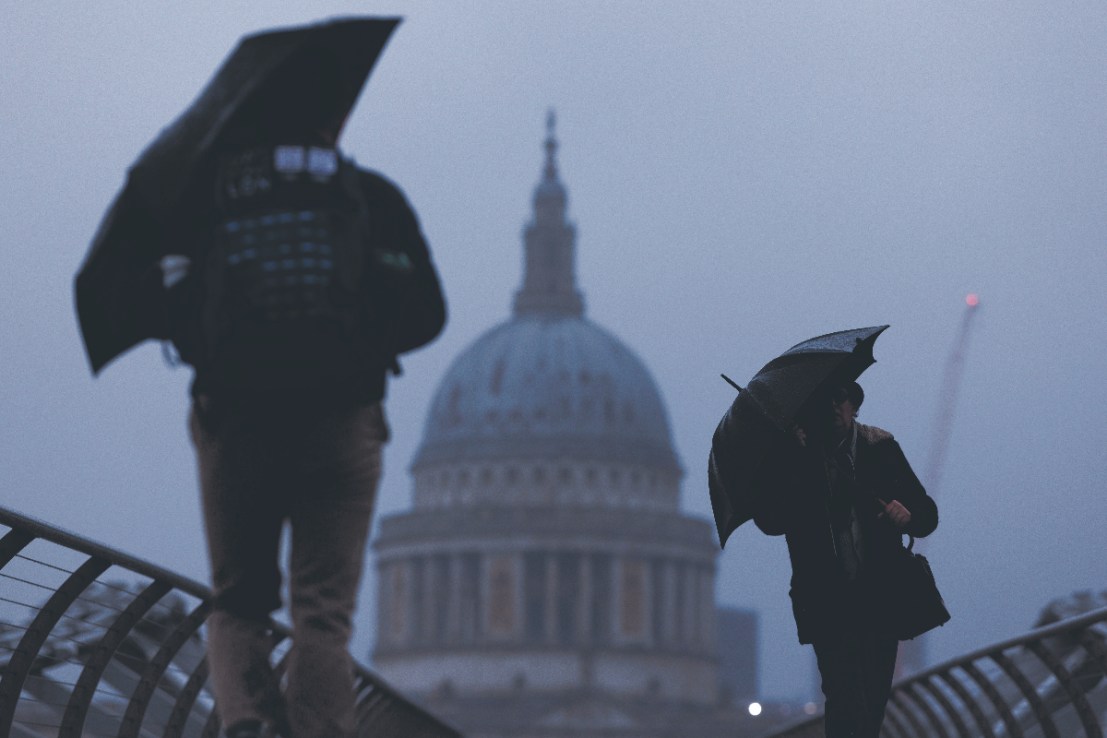 Rachel Reeves announced a series of changes to inheritance tax in the Budget (Members of the public walk through the rain over Millennium Bridge in January 2025 - (Photo by Dan Kitwood/Getty Images)