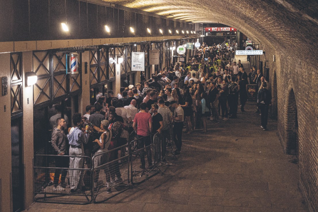 Club-goers queue to get in to Heaven nightclub in 2021 as Covid restrictions were lifted.  (Photo by Rob Pinney/Getty Images)