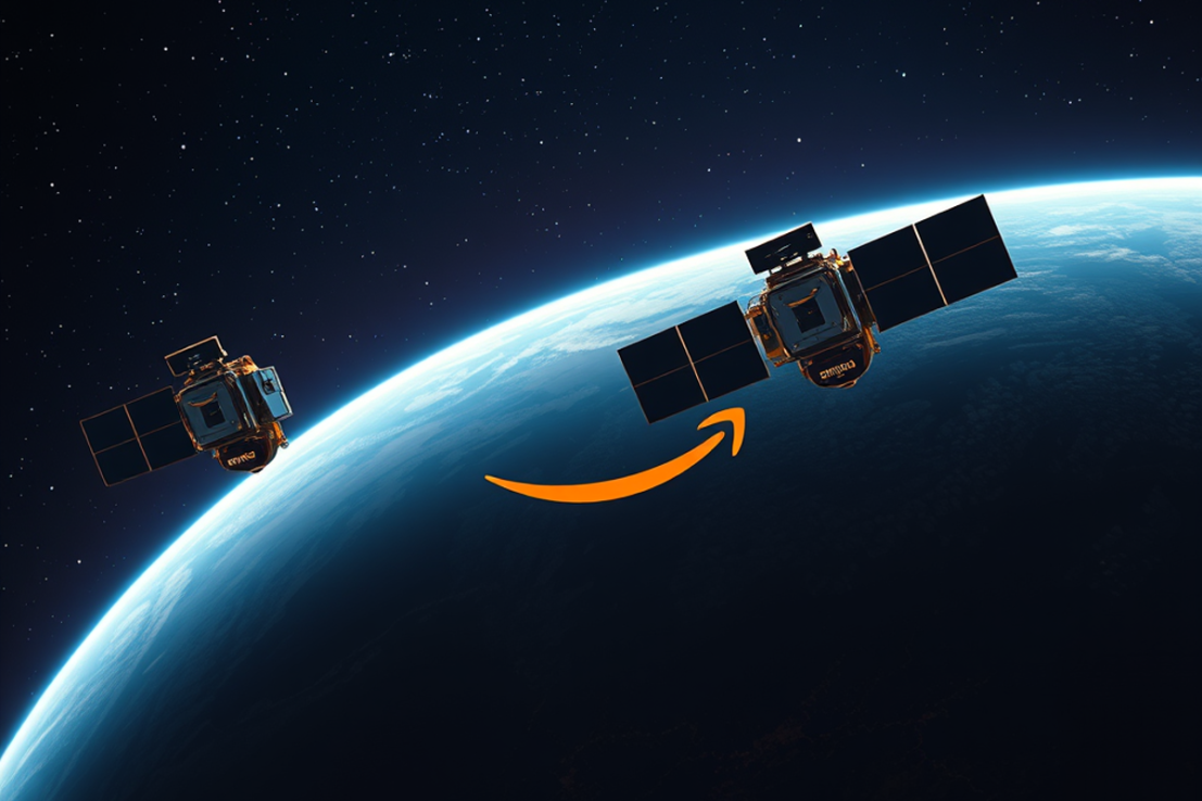 Amazon has plans to launch over 3,000 satellites into low-Earth orbit.