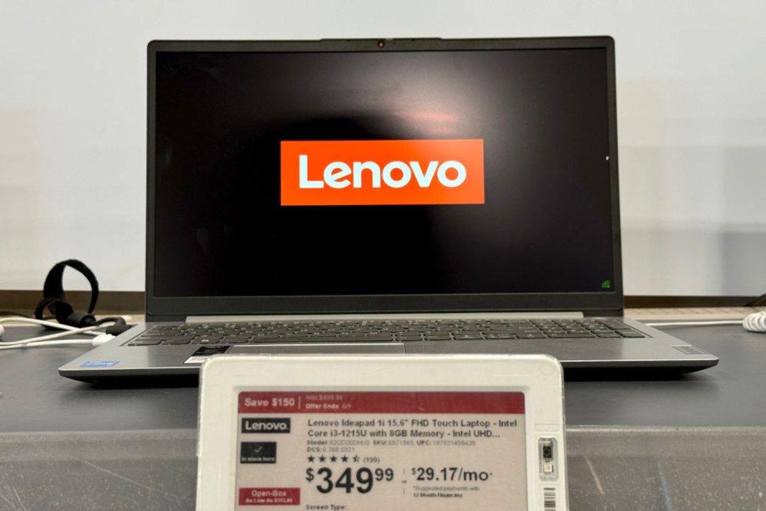 Lenovo has reported sales of nearly £1bn in the UK. (Photo by Justin Sullivan/Getty Images)