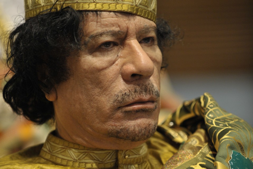 Muammar al-Gaddafi at the 12th AU summit, February 2, 2009, in Addis Ababa. (Wikipedia/.S. Navy photo by Mass Communication Specialist 2nd Class Jesse B. Awalt/Released/  PDM 1.0)