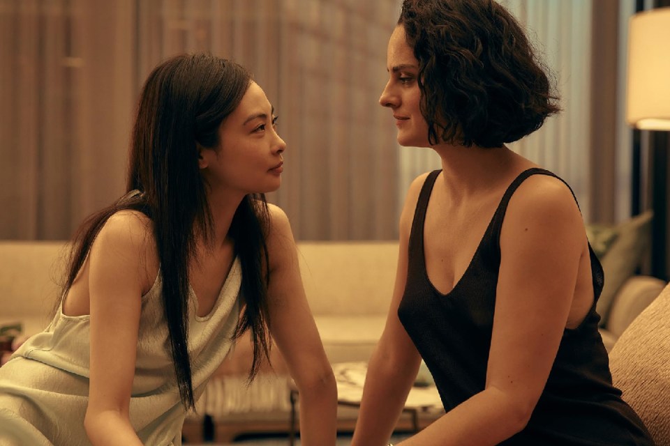 Noémie Merlant, right, plays the lead in Emmanuelle